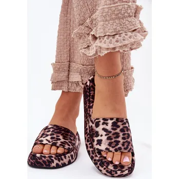 Dámské žabky Dámské Pantofle Na Platformě Panterka Dovasse 37