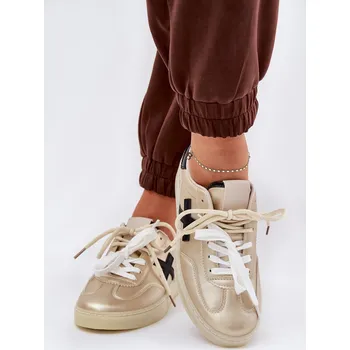 Dámská obuv Nízké dámské sportovní boty zlaté Zelevelis 39