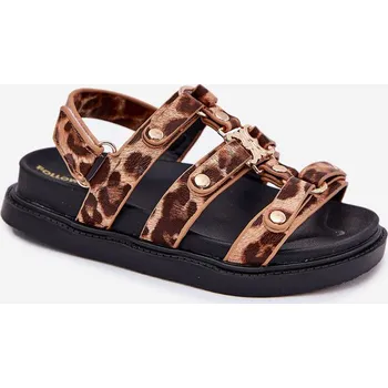 Sada pánského spodního prádla Dívčí sandály se zlatým detailem leopard Lunessa 30