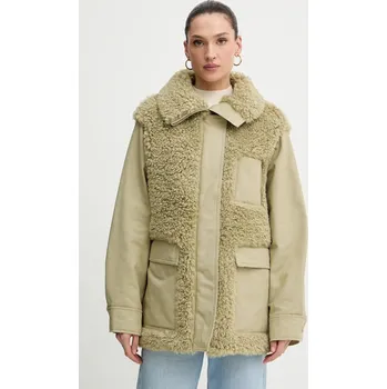 Pánská softshellová bunda Bunda Marc O'Polo zelená barva, přechodná, 5000006625 81X, vel. S