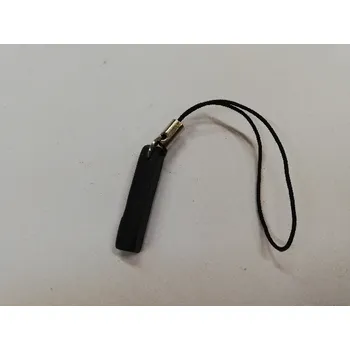 Fimo přívěsek na mobil - písmeno "I" černý