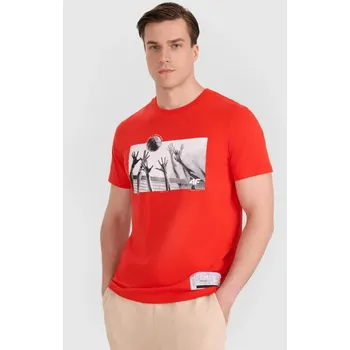 Pánské tričko Pánské volejbalové tričko s potiskem 4F 4FRAW25TTSHM3319-62S 3XL