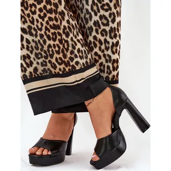 Dámské sandále Dámské Sandály Na Podpatku A Platformě Eko Kůže Bílé Lomman 40