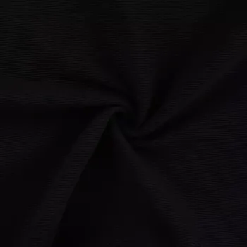 Ottoman Černý (E) (Bavlněný ottoman)