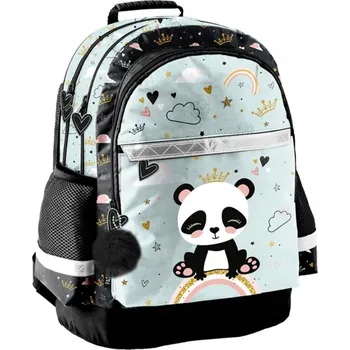 Školní batoh Školní batoh brašna Panda s korunkou