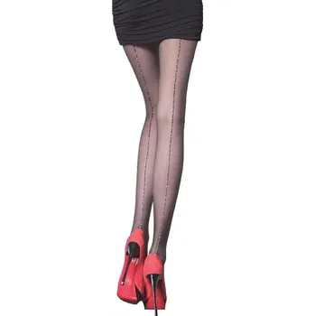 Dámské punčochy Fiore Gina punčocháče 5132 Lurex 20 den 2-4 černá/černá 2-S