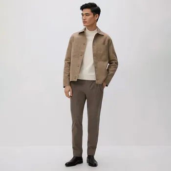 Reserved - Kalhoty chino slim fit - kávová - 640DR-84X - 640DR-84X-33