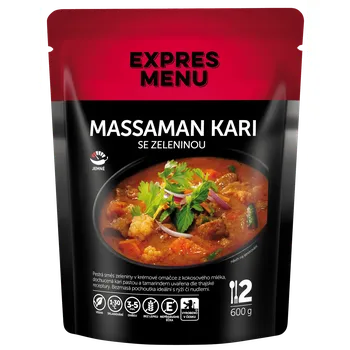 Hotové jídlo Massaman kari se zeleninou