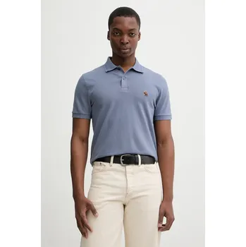 Pánské tričko Polo tričko Abercrombie & Fitch pánské, modrá barva, KI124-5717-220 KI124.5717.220 95X, vel. XXL