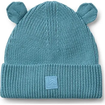 Čepice Dětská bavlněná čepice Liewood Gina Beanie LW20105.9BYA tyrkysová 66X, vel. 6-9 měsíců