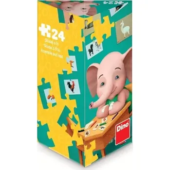 Dětské zboží Dino Puzzle triangl Sloník Mio 24 dílků