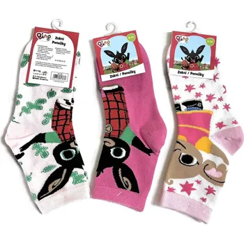 3pack dívčí ponožky Bing, Sula - 3 páry, vel. 23-30 Velikost: 27
