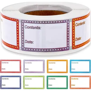 Samolepící etiketa Anglické štítky na potraviny do chladicího boxu a sklenice 500ks