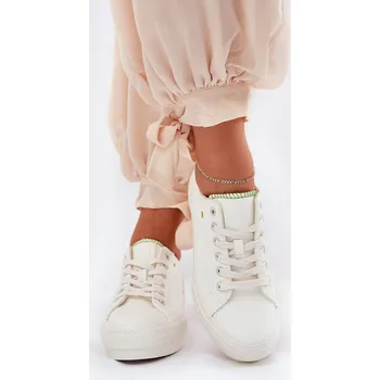 Dámské tenisky Dámské Tenisky Na Platformě Z Eko Kůže Big Star RR274A295 Bílé 38