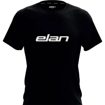 Pánské oblečení T-SHIRT ELAN LOGO BW M Barva: Černá, Velikost: L