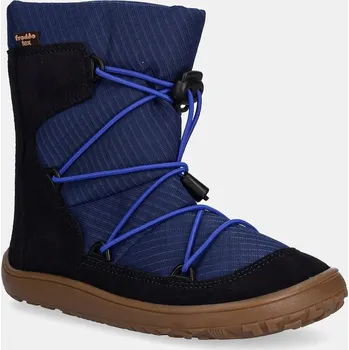 Dívčí zimní obuv Dětské zimní boty Froddo BAREFOOT TEX TRACK WOOL G3160251.25.30 námořnická modř 59X, EUR 26