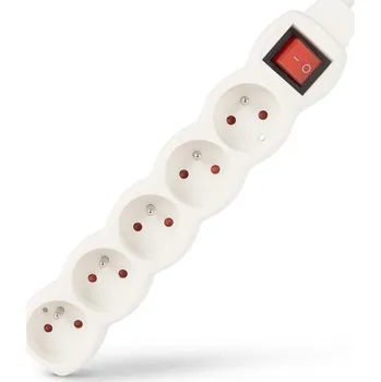 Prodlužovací kabel Bramcke Prodlužovací kabel s vypínačem, 5 zásuvek - 3G1,5, 3 m - expresní doprava