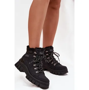 Dámská móda Zateplené dámské vysoké boty Lee Cooper LCJ-25-31-3911 Černé 38
