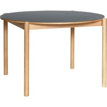 Jídelní stůl Kulatý jídelní stůl z dubového dřeva ø 115 cm Oblique – Hübsch ID_1823642