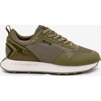 Sada pánského spodního prádla Pánské Sneakersy Na Platformě Big Star RR174360 Hi-Poly System Khaki 44