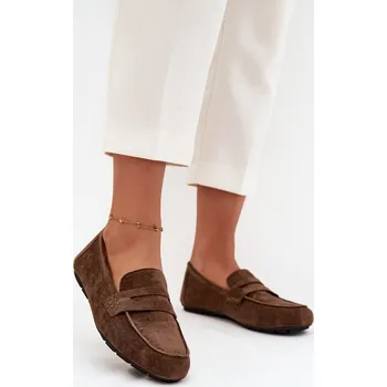 Dámské mokasíny Loafersy Mokasyny Dámské Ploché Tmavě Zelené Soreline 37