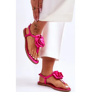 Dámské žabky Dámské žabky s látkou Rose Fuchsie Carisma 36