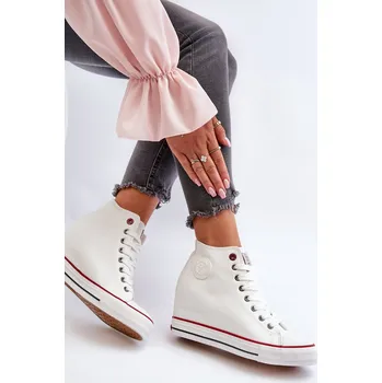 Dámské tenisky Dámské tenisky na podpatku Cross Jeans NN2R4004 bílé 38