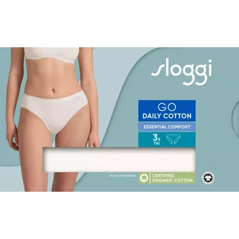 Kalhotky sloggi GO Daily Cotton Tai 3P - WHITE - SLOGGI WHITE - SLOGGI M
