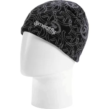 Čepice Meatfly kulich Mike Black / Grey Dark | Černá | Velikost One Size
