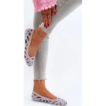 Dámské baleríny Dámské gumové baletky šedé Salam 36