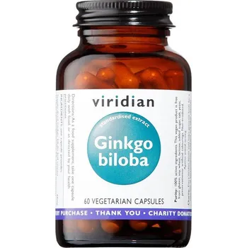 Viridian Ginkgo Biloba, 60 kapslí