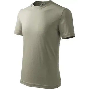 Basic tričko dětské světlá khaki 158 cm/12 let