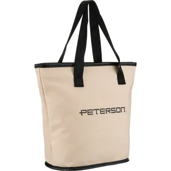 Šperkovnice Peterson kosmetická taška ze syntetické tkaniny s uchy a zapínáním na zip Barva: černá || béžový