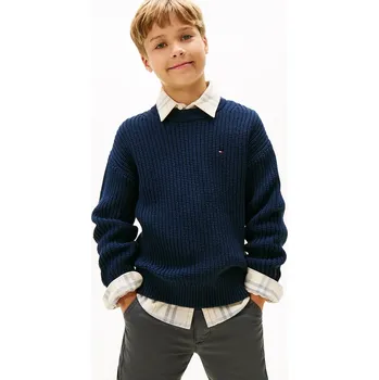 Dívčí oblečení Dětský svetr Tommy Hilfiger KB0KB09908.9BYA námořnická modř 59A, vel. 128