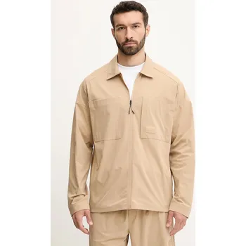 Pánská softshellová bunda Bunda Hummel zelená barva, přechodná, 227644 01A, vel. S