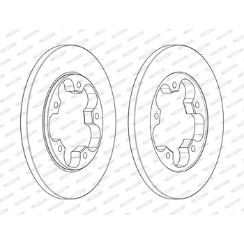 Brzdový kotouč Brzdový kotouč FERODO DDF2484C