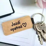 Ahome Jezdi opatrně kožená klíčenka
