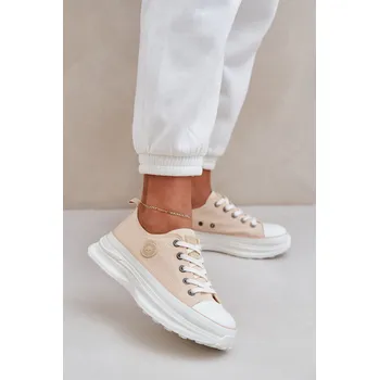 Dámské tenisky Dámské Tenisky Na Masivní Podešvi Big Star NN274127 Béžové 38