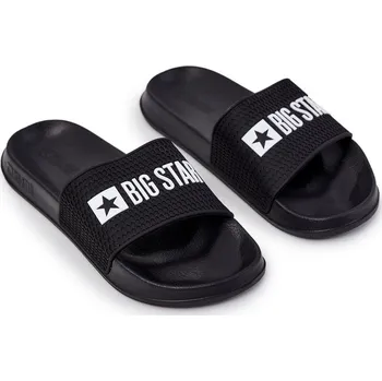 Dámské žabky Pánské pantofle Big Star JJ174505 Černé 44