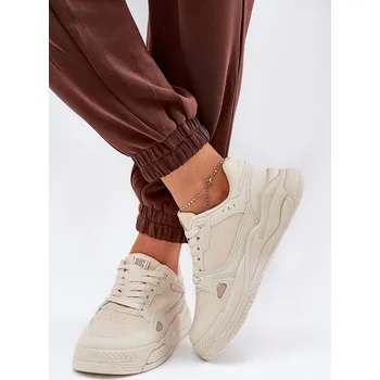 Dámské tenisky Dámské sneakersy Big Star NN274668 Béžové 38