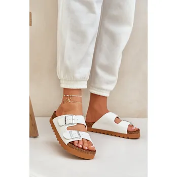 Dámské žabky Klasické dámské pantofle Big Star LL274480 bílé 36