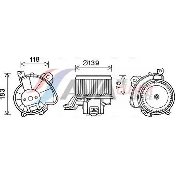 vnitřní ventilátor AVA FT8431