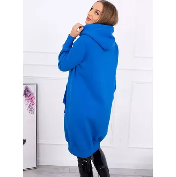 Dámská mikina Chrpová dlouhá mikina s kapucí UNI