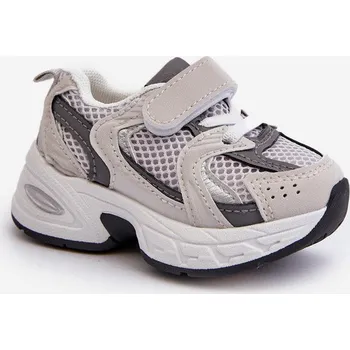 Sada pánského spodního prádla Dětské Sportovní Tenisky Na Suchý Zips Šedé Rulagia 32