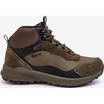 Sada pánského spodního prádla Mužské teplé trekové boty Zelené Big Star MM174333 45