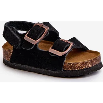 Sada pánského spodního prádla Dětské sandálky na korkové platformě se suchým zipem Černé Rorria 29