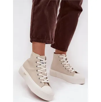 Dámské tenisky Dámské tenisky Na platformě LEE 50253002.35E ISLA WOMEN MID Béžové 36