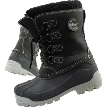 Chlapecké tenisky Lee Cooper dětské zimní sněhule zateplené pro chlapce černé 31