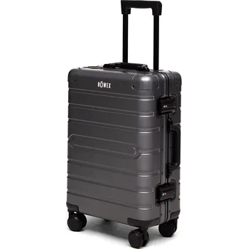 Příruční kabinový cestovní kufr s TSA zámkem ROWEX Aluvision Barva: Šedá