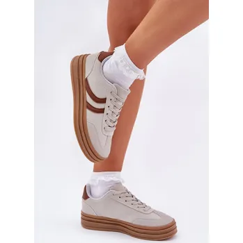 Dámské tenisky Stylové tenisky na platformě šedé Doriwa 38